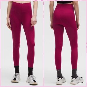 Lululemon Glow Up Super-High-Rise Tight‎ 25" Magenta Smoke size 6 NWT